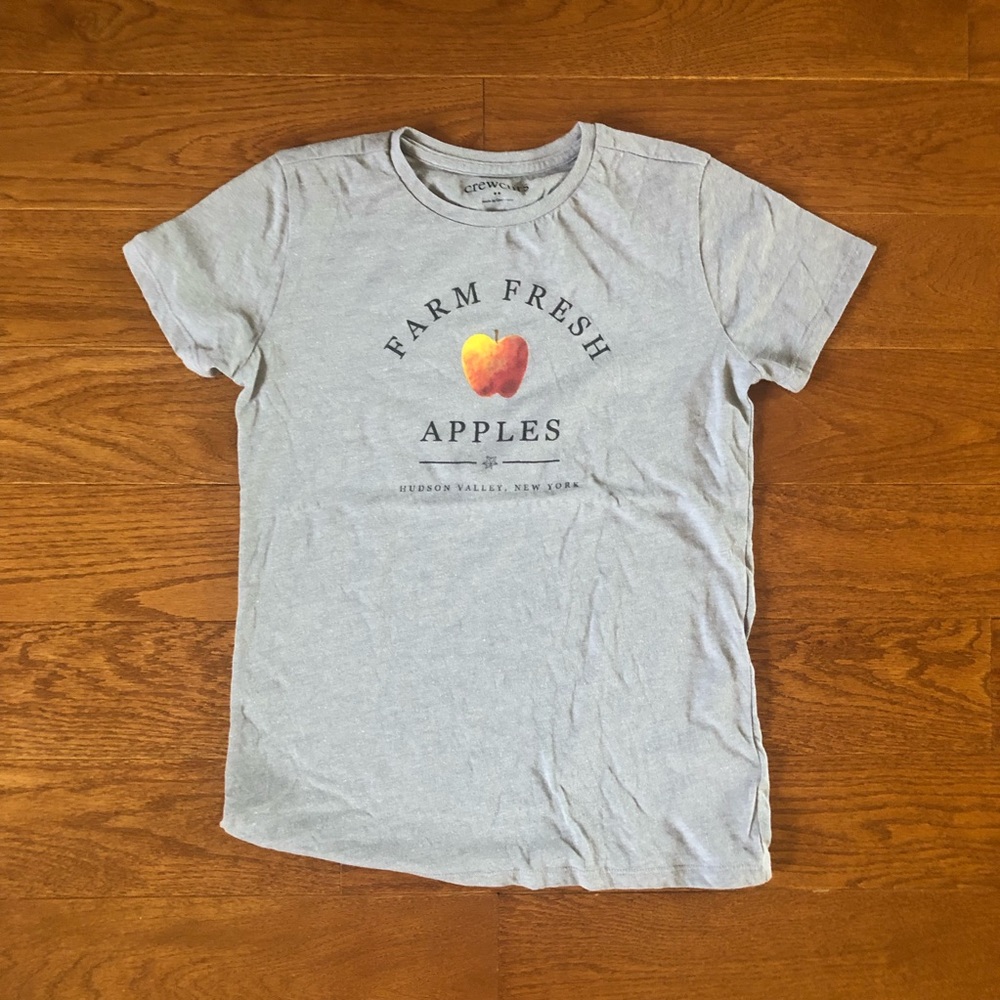 J Crew Farm Fresh Apple Graphic Tee